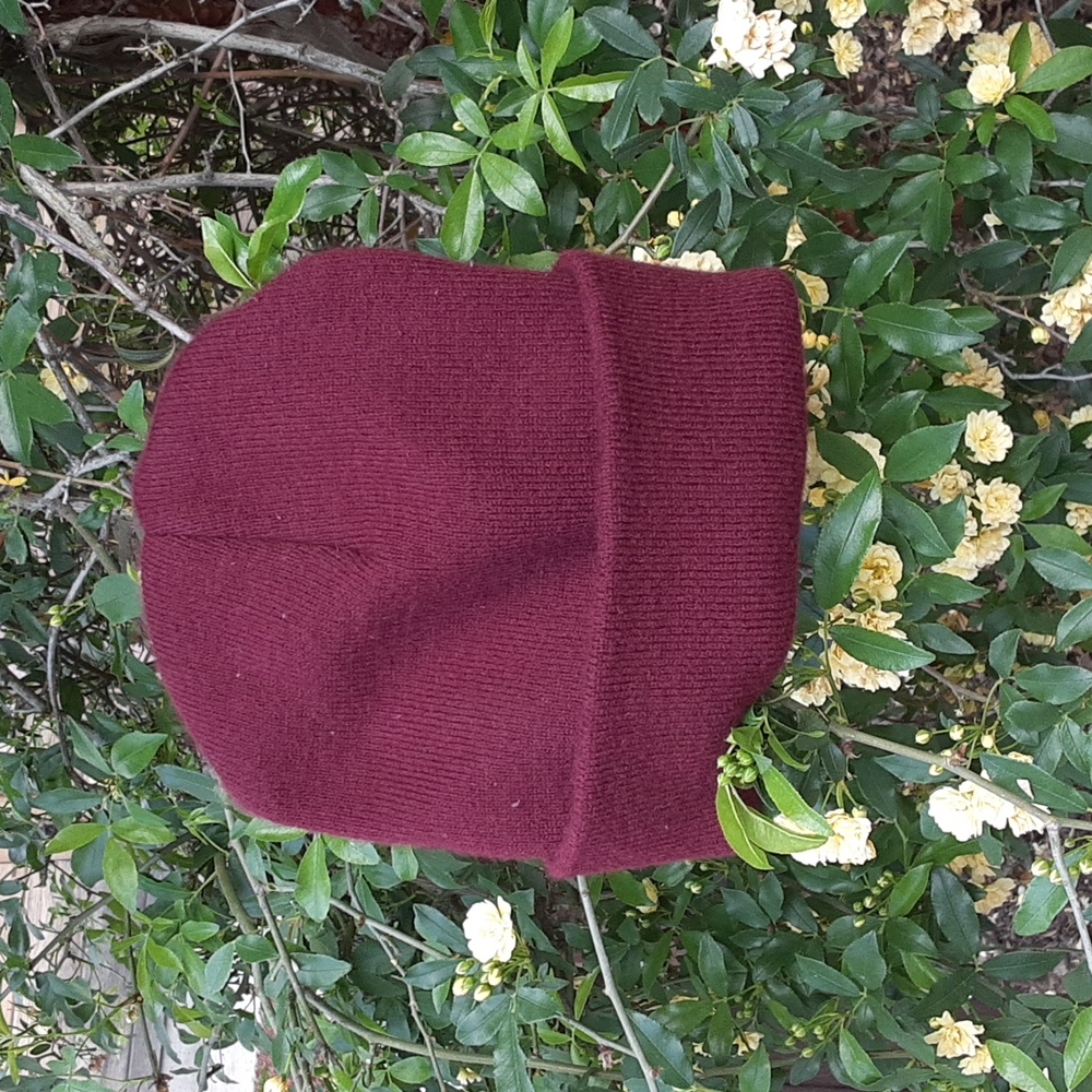 Maroon Cotton Beanie